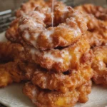 Homemade Peach Fritter Rings