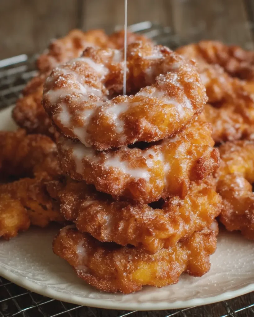 Homemade Peach Fritter Rings