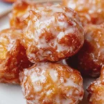 Glazed Peach Fritters