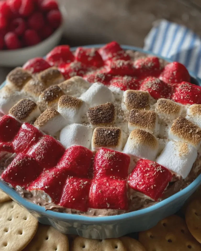 Patriotic Smores Dip