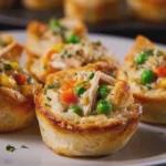 Mini Chicken Pot Pie Biscuit Cups