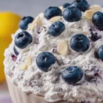 No-Bake Lemon Blueberry Protein Fluff