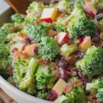 Honeycrisp Broccoli Salad Recipe Easy and Delicious with Turkey Bacon