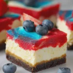 Red White and Blue Cheesecake Bars