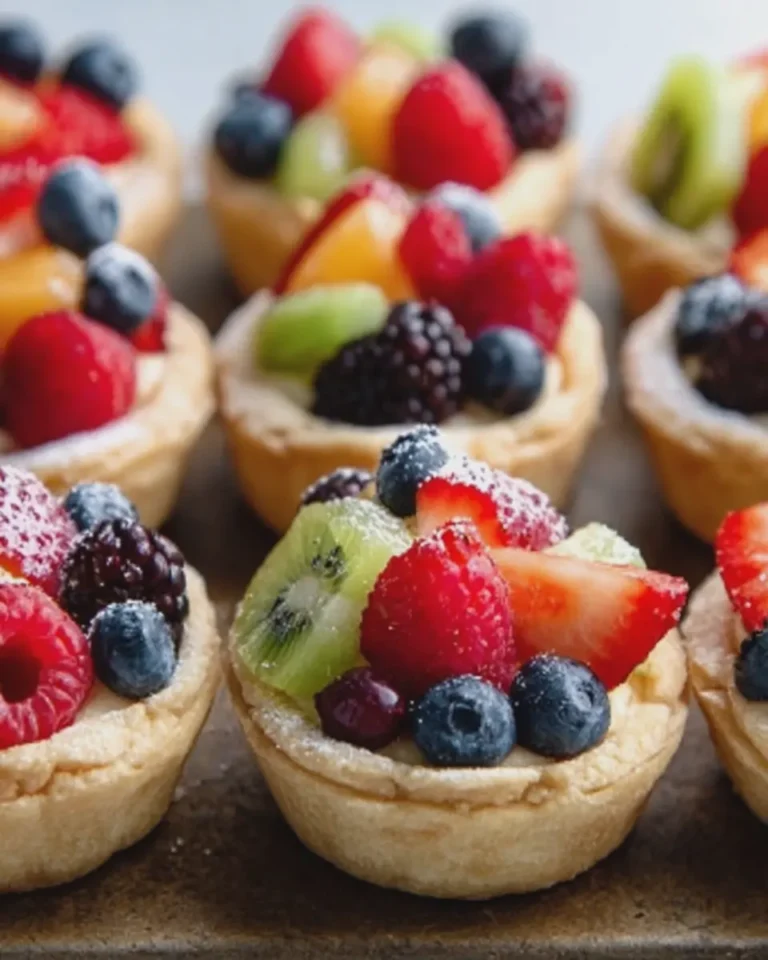 Mini Fruit Tart Cookie Cups