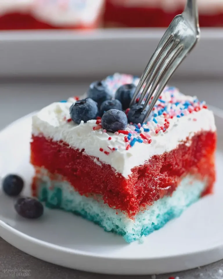 Red, White & Blue Poke Cake