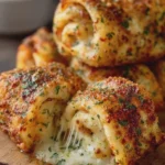 Garlic Parmesan Mozzarella Roll-Ups