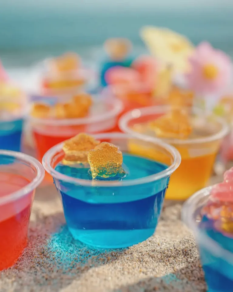Beach Jell-O Cups for Kids