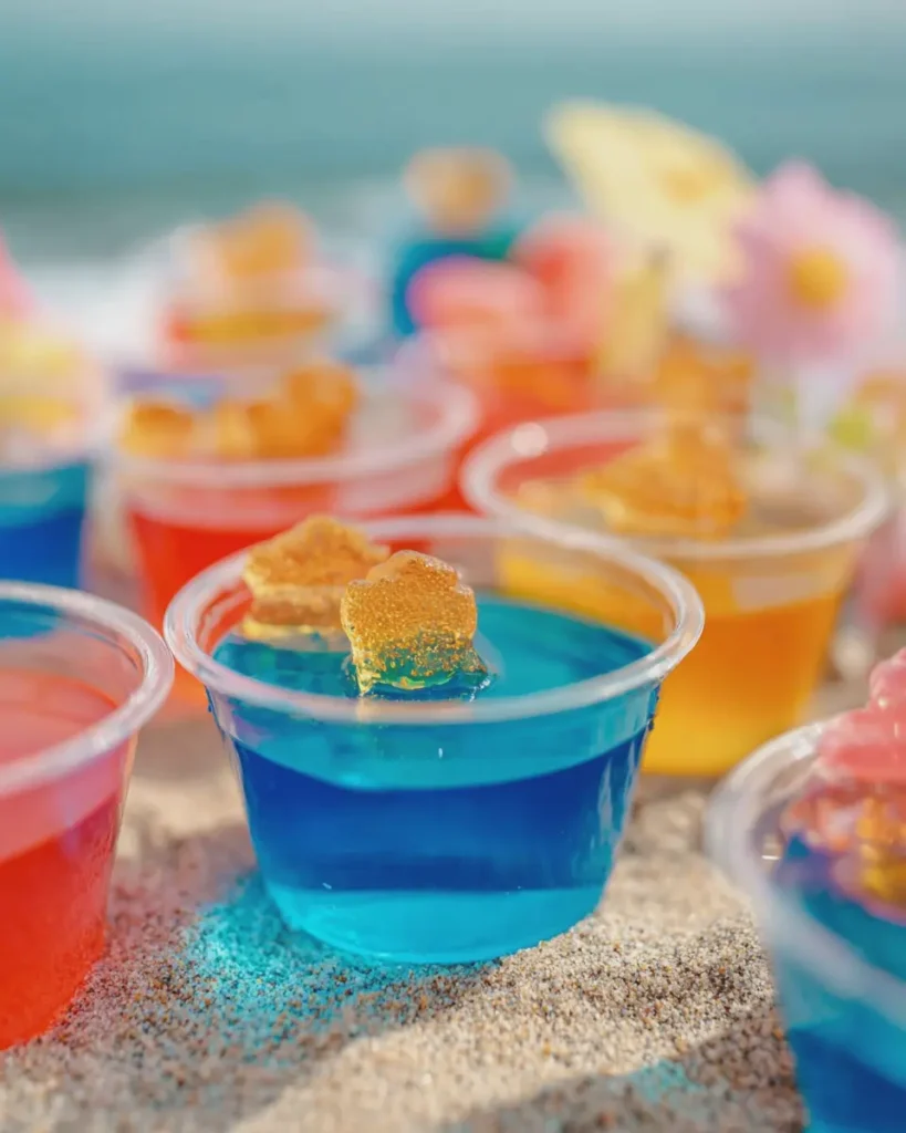 Beach Jell-O Cups for Kids