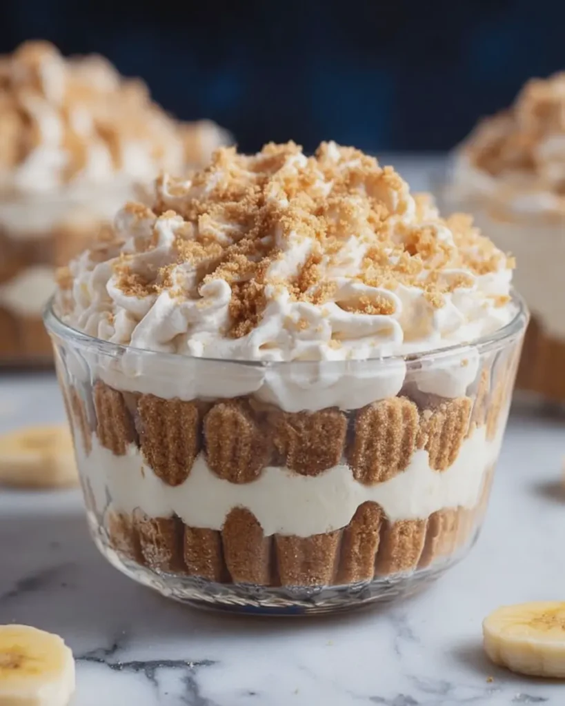 Five-Minute Nutter Butter Banana Fluff Cups