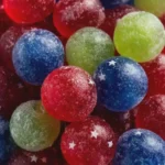 4th of July Frozen Jello Grapes