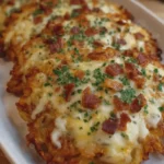 Cheesy Garlic Loaded Hashbrowns