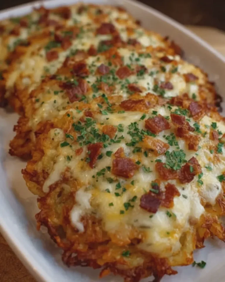 Cheesy Garlic Loaded Hashbrowns