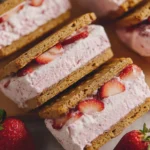 Strawberry Ice Cream Sandwiches