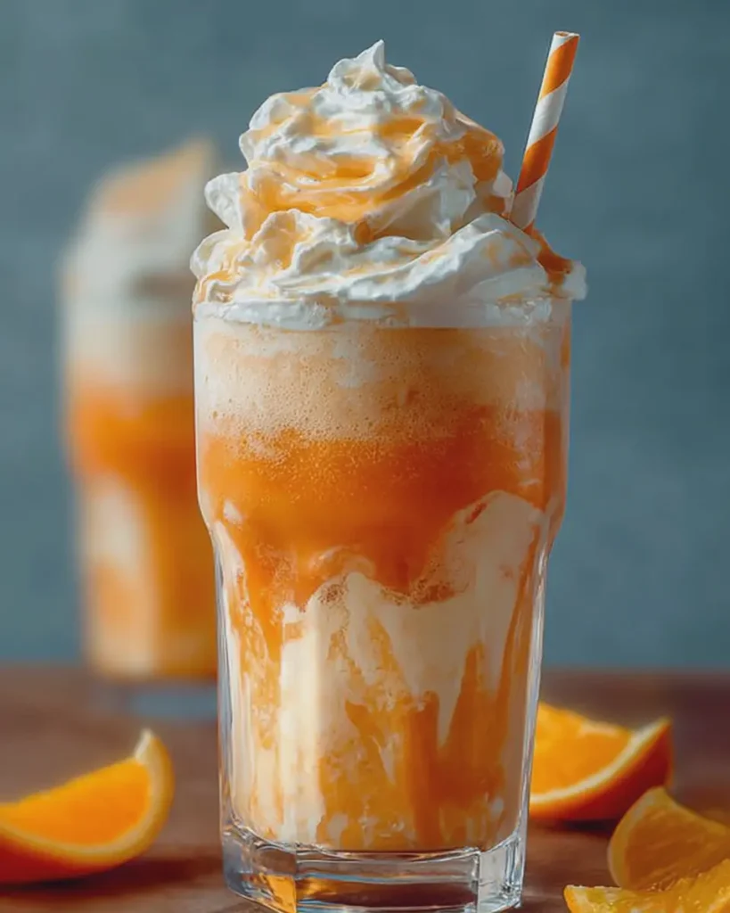 Orange Creamsicle Ice Cream Floats