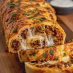 Cheesy Taco Pizza Roll Golden Cheesy Easy