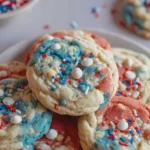 Patriotic Cake Mix Cookies