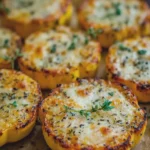 Cheesy Baked Squash Rounds