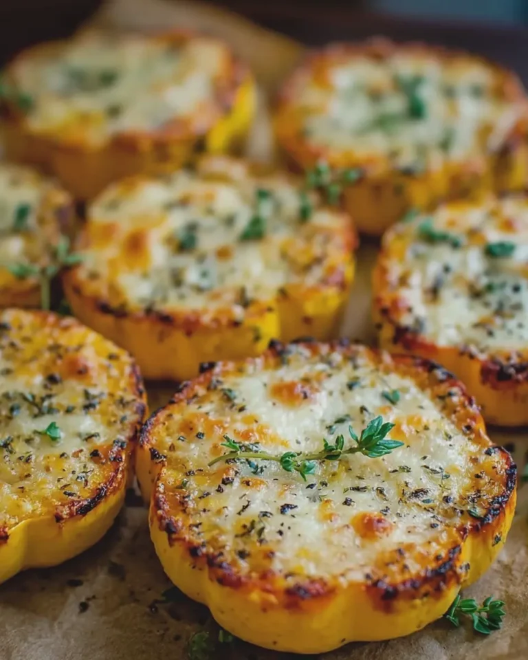 Cheesy Baked Squash Rounds