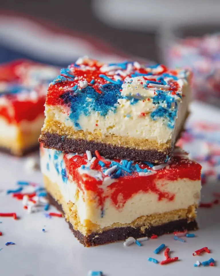 Easy 4th of July Cheesecake Bars