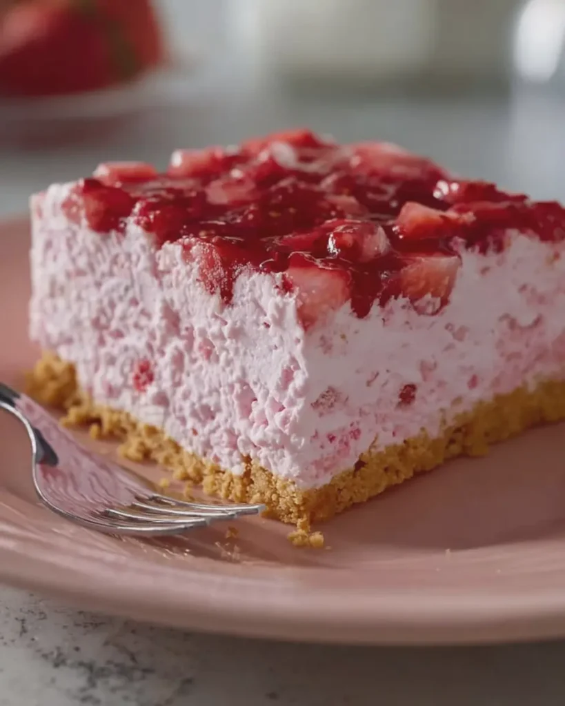 Grandma's No-Bake Strawberry Delight