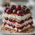 No-Bake 4th of July Cherry Icebox Cake