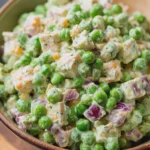 Creamy Pea Cheese Salad