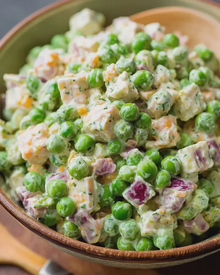 Creamy Pea Cheese Salad