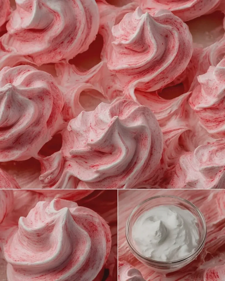 Fluffy Swirled Strawberry Jello Cool Whip Cloud Candy Bites