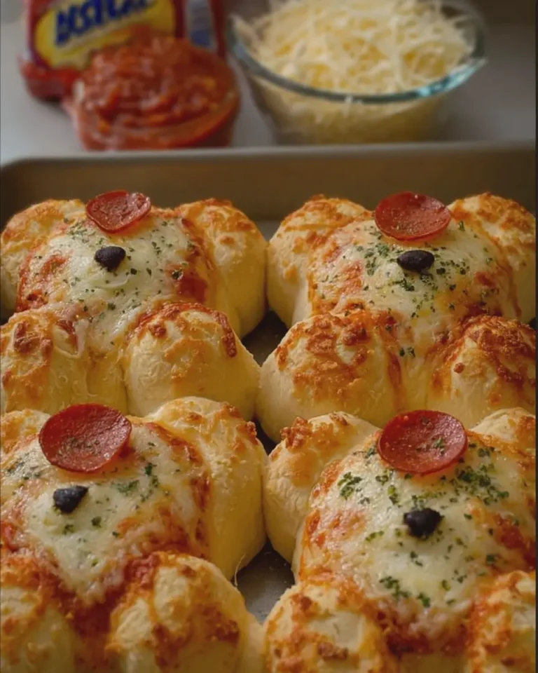 Teddy Bear Pizza Buns