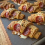 Beef Pepperoni Pizza Crescent Rolls