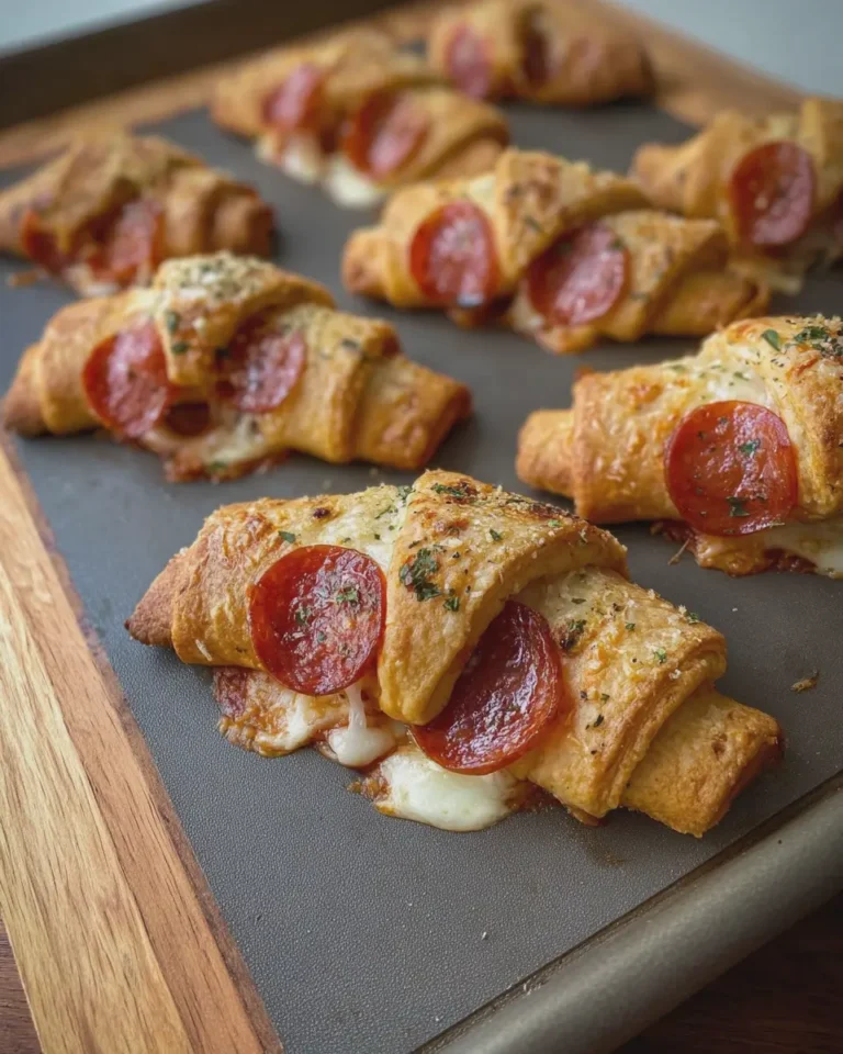Beef Pepperoni Pizza Crescent Rolls