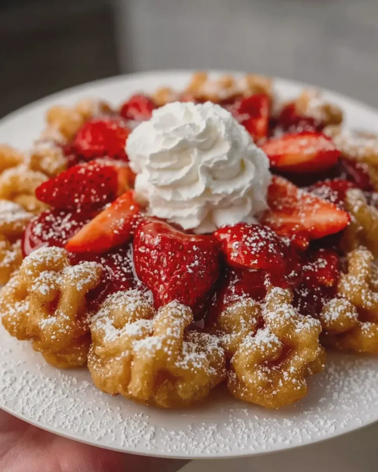 Strawberry Funnel Cake Bites
