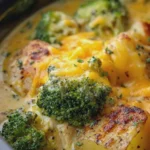 Crockpot Cheddar Broccoli Chicken and Potatoes