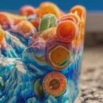 Fanta and Trolli Peachie O's Glacier