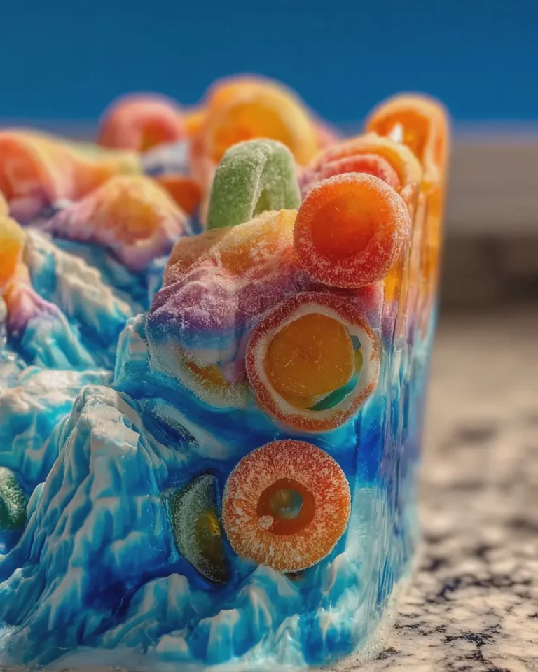 Fanta and Trolli Peachie O's Glacier