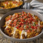 Easy Queso Taco Rice