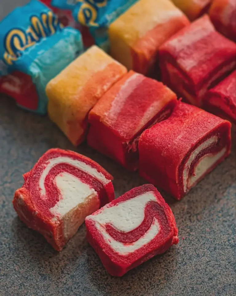 Fruit Roll-Up Ice Cream Bites