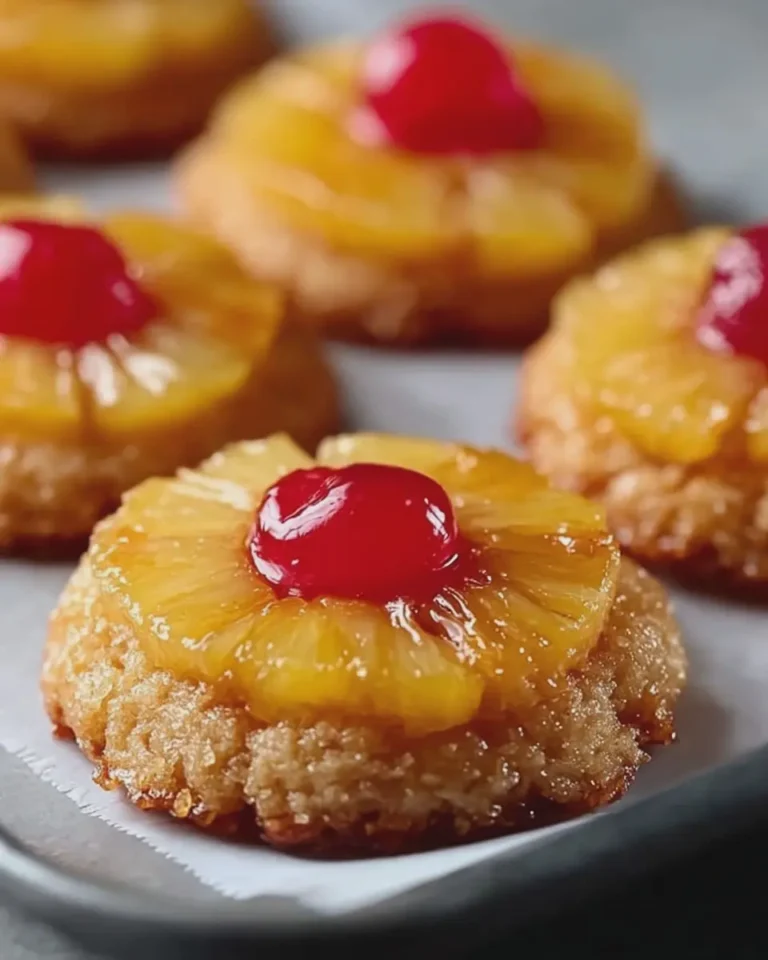 Pineapple Upside Down Cookies