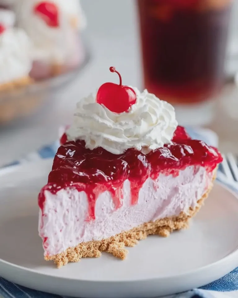 Patriotic 4th of July Cherry Jell-O Cool Whip Pie