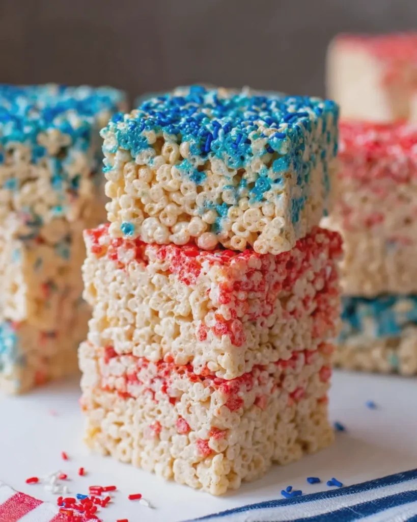 July 4th Rice Krispie Treats