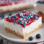 Patriotic No Bake Cheesecake