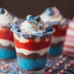 Irresistible Red, White & Blue Dirt Cups