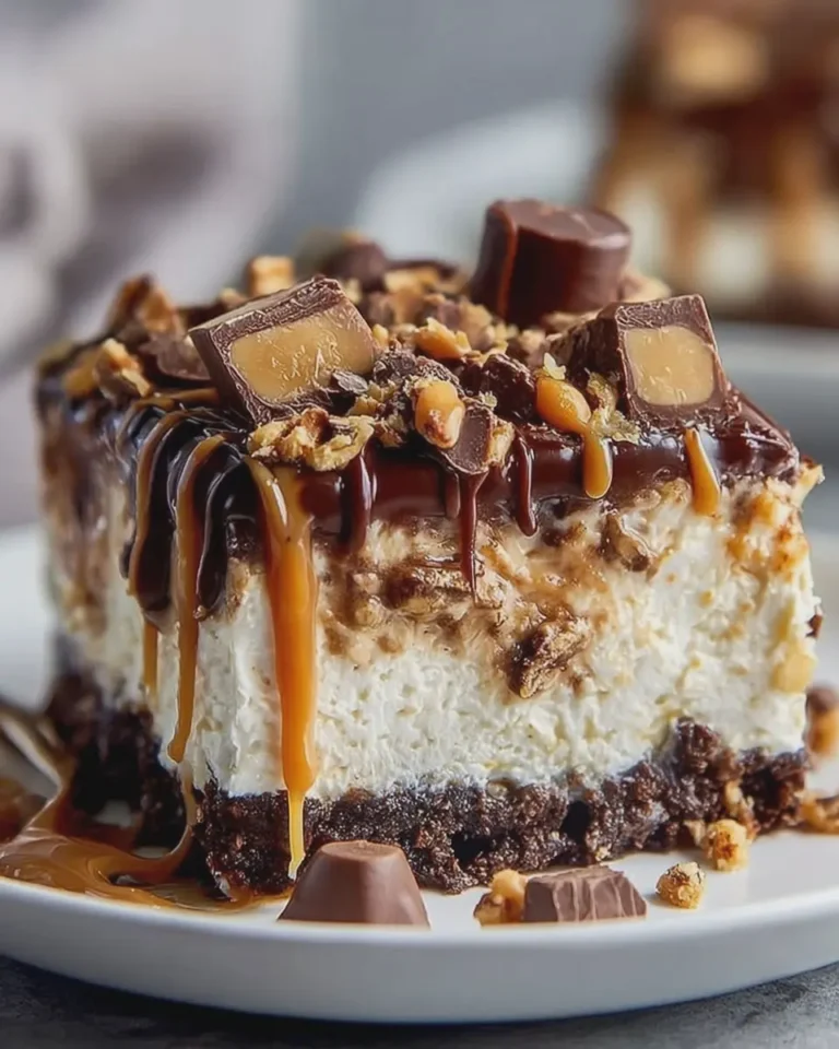 Snickers Poke Cake