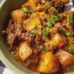 Slow Cooker Cheesy Ranch Beef and Potatoes