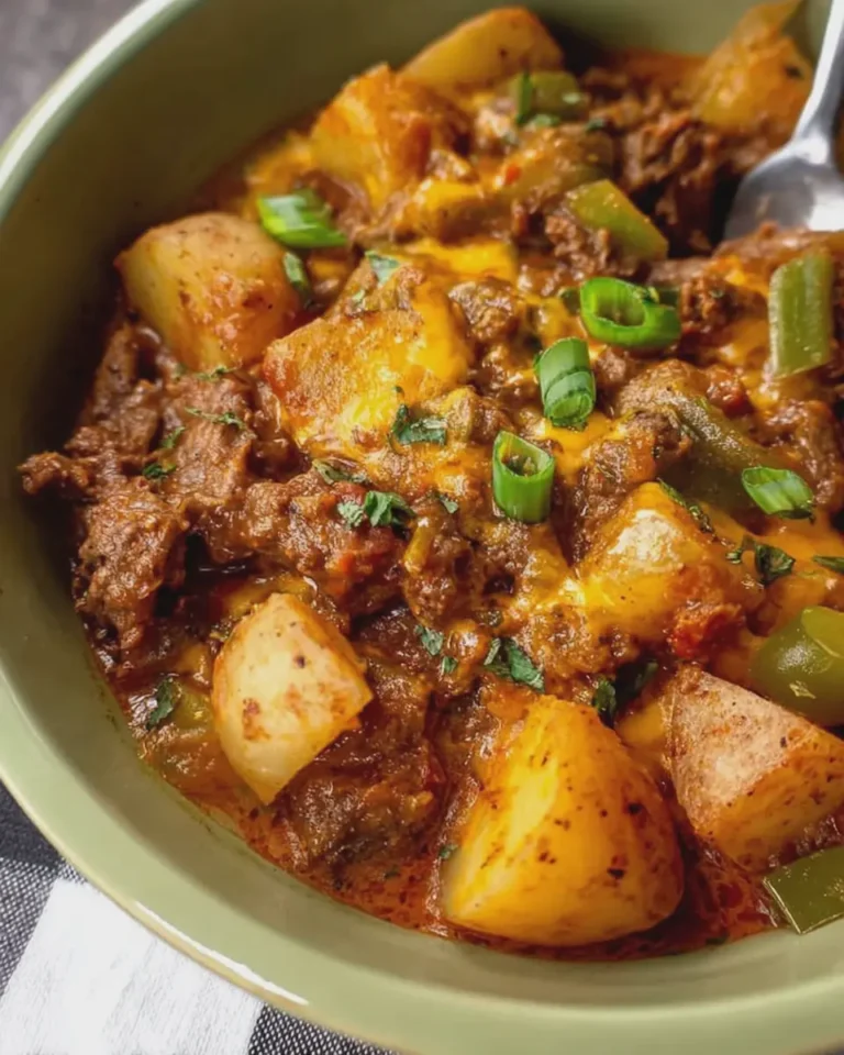 Slow Cooker Cheesy Ranch Beef and Potatoes