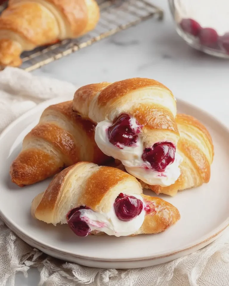 Cherry Cream Cheese Crescent Rolls