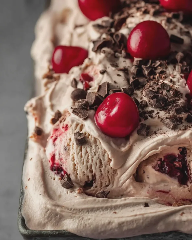 Chocolate Cherry Cheesecake Ice Cream