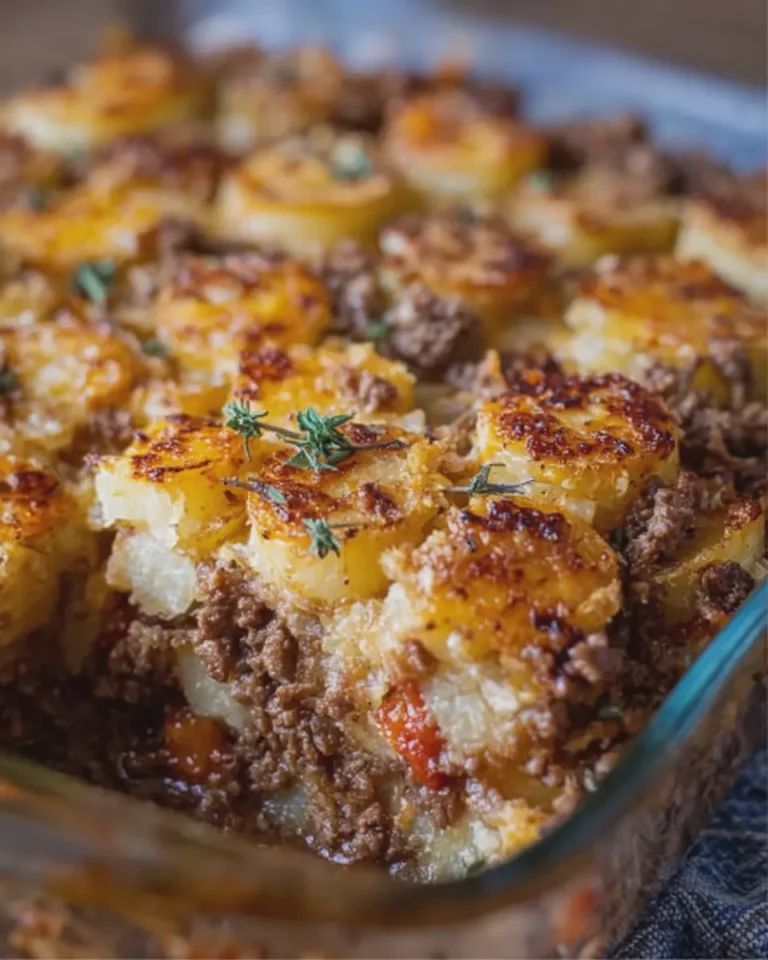 Old Fashioned Ground Beef and Potato Bake