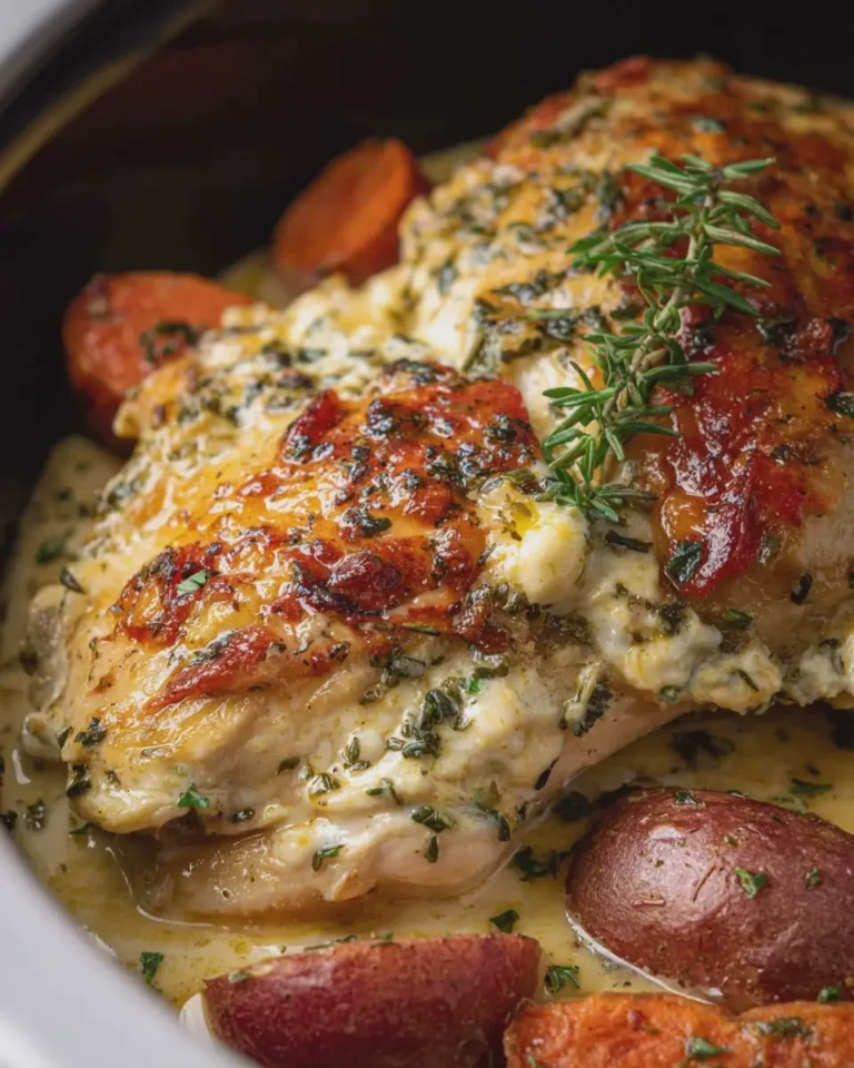 Slow Cooker Garlic Butter Ranch Chicken